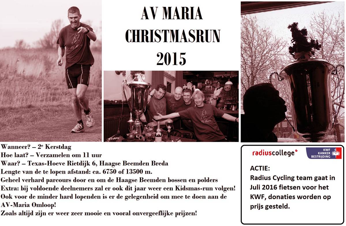 Uitnodiging AV Maria Christmast Run 2015
